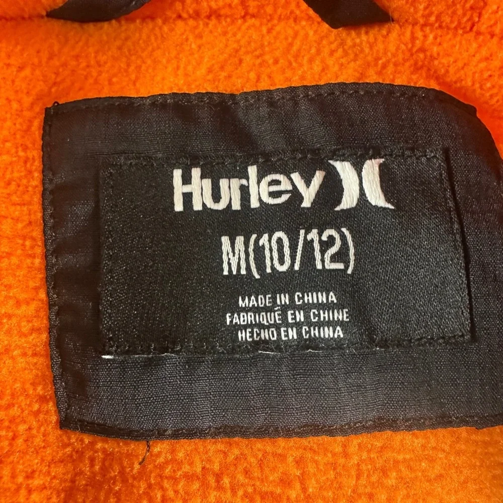 Hurley Youth Medium 10/12 Ski Snowboard Jacket Black Orange Mountains‎